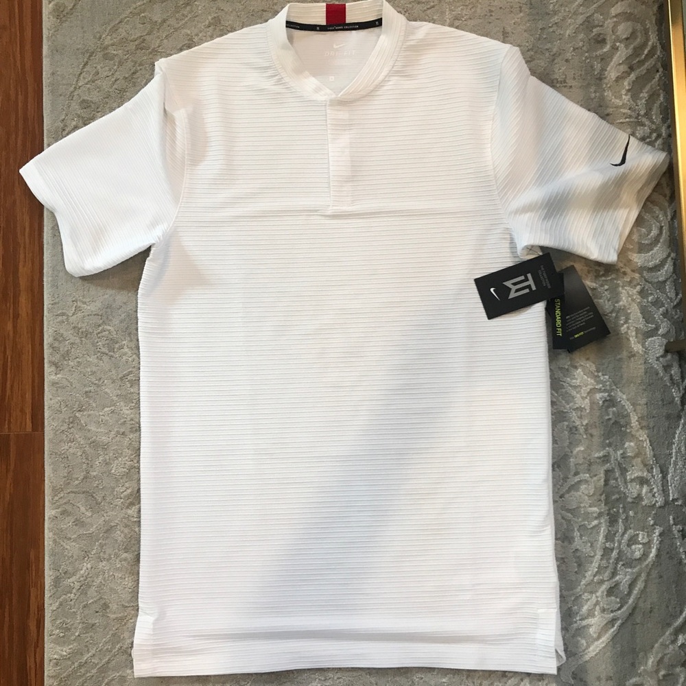 Nike Golf Polo Sz S-TALL Dri-Fit Tiger Woods Blade
